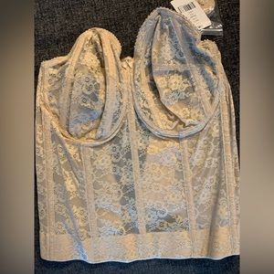 Elila corset bra with removable straps